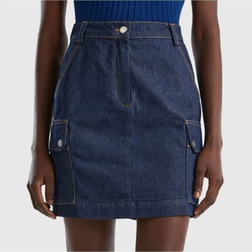 ECKORED DESIGN JEAN SHORT SKIRT